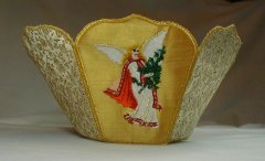 BFC0195 Lace Bowl Victorian Angels