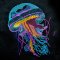BFC2145 Psychedelic Jelly Fish