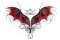 Dragon Wings of Red and Black