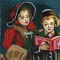 BFC1008 Window-Christmas Carolers