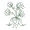 BFC1022 Persian Flowers & Birds Blackwork