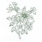 BFC1022 Persian Flowers & Birds Blackwork