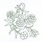 BFC1022 Persian Flowers & Birds Blackwork
