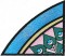 BFC1034 QIH or Regular Stained Glass Peacock w/flowers