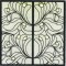 BFC1034 QIH or Regular Stained Glass Peacock w/flowers
