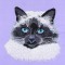 BFC1038 Mama Cat Kittens and Roses