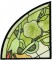 BFC1056 Stained Glass Flight Among the Nasturtiums