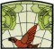 BFC1056 Stained Glass Flight Among the Nasturtiums