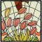 BFC1056 Stained Glass Flight Among the Nasturtiums