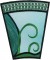BFC1114 Stained Glass Butterfly in a Circle