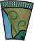 BFC1114 Stained Glass Butterfly in a Circle