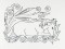 BFC1125 Decorative Element Series Blackwork Horses