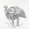 BFC1140 D.E.S-Blackwork Guinea Hens