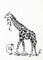 BFC1185 Decorative Element Series-Blkwork Giraffes