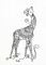 BFC1185 Decorative Element Series-Blkwork Giraffes