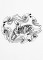 BFC1192 Decorative Elements Series Blackwork Zebras