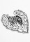 BFC1192 Decorative Elements Series Blackwork Zebras