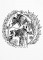 BFC1192 Decorative Elements Series Blackwork Zebras