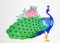 BFC1197 Fanciful Peacocks