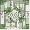 BFC1206 Sheer Geometric Quilt Blocks