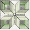 BFC1206 Sheer Geometric Quilt Blocks