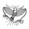 BFC1217 Decorative Elements Series Blackwork Birds