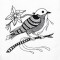 BFC1217 Blackwork Birds 10