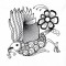 BFC1217 Decorative Elements Series Blackwork Birds