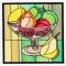 BFC1233 QIH Stained Glass Fruit Blocks II