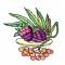 BFC1236 Stained Glass Fruit and Veggies