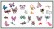 BFC1254 Applique Elements Butterflies and Friends