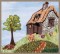 BFC1256 Cottage on the Hill Tote Bag