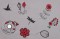 BFC1270 A Touch of Red Handbag