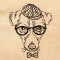 BFC1316 Hipster Canines Blackwork