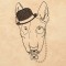 BFC1316 Hipster Canines Blackwork