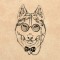 BFC1316 Hipster Canines Blackwork