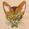 BFC1318 Hipster Felines Filled