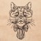 BFC1319 Hipster Felines Blackwork
