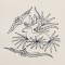 BFC1321 DES-Blackwork Deer
