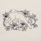 BFC1321 DES-Blackwork Deer