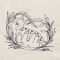 BFC1321 DES-Blackwork Deer
