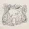 BFC1321 DES-Blackwork Deer
