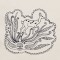 BFC1321 DES-Blackwork Deer
