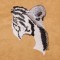BFC1327 Large White Tiger Purse or Picture
