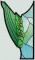BFC1346 Stained Glass Peacock Two Ways
