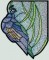 BFC1346 Stained Glass Peacock Two Ways