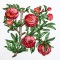 BFC1350 Botanical Fruit Woodcuts Quilt Blocks