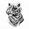 BFC1351 Blackwork Tigers