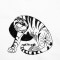 BFC1351 Blackwork Tigers