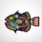 BFC1352 Embellished Sea Life and Tote Bag